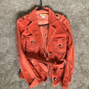 Burnt Orange Corduroy Blazer